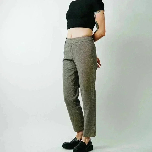 Lizwear Liz Claiborne Gingham Checker Plaid Trouser Pants - 6 - Picture 1 of 11